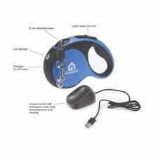 Kennelmaster 16 ft. Retractable Leash with USB Rechargeable Night Light