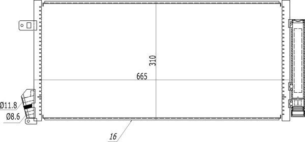 Kondensator, Klimaanlage FüR Fiat Doblo/Kombi Doblo Opel Combo/Kombi Combo-image