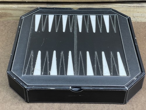 Leather Chess/Checkers/Backgammon Board Game - Picture 6 of 17