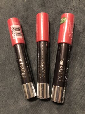3 PACK!! Covergirl Queen Collection Jumbo Gloss Balm #217 Frosted Cherry Twist
