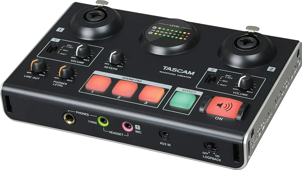Tascam MiNiSTUDIO Creator US-42B Scheda Audio + Effetti x Podcast Gaming Studio - Immagine 2 di 4