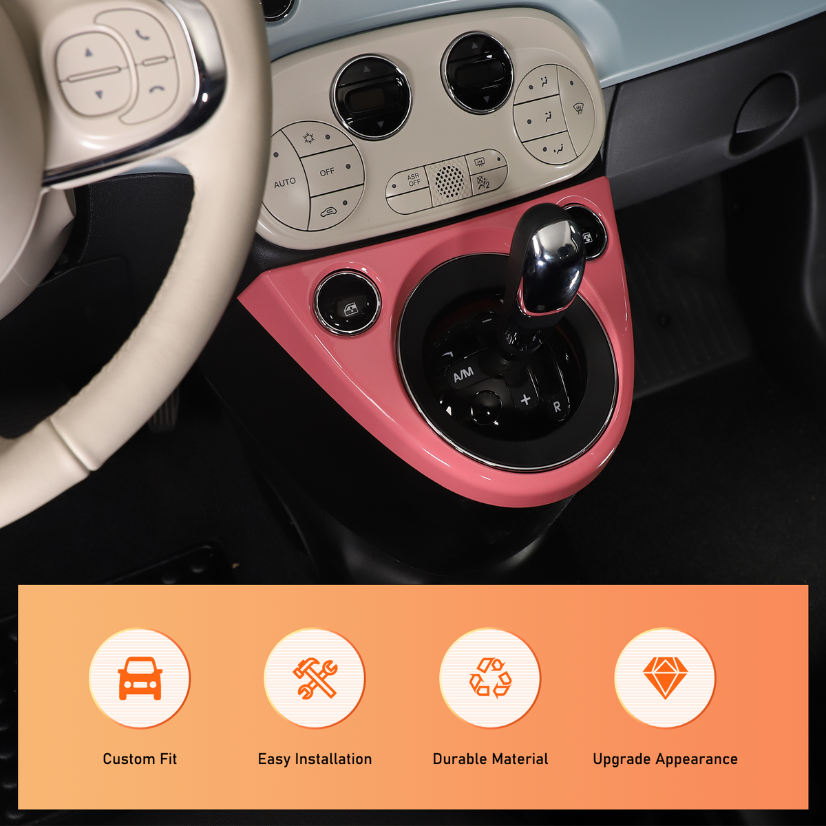 PIUGILH Console centrale per auto, interruttore climatizzatore, telaio
