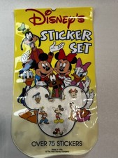 NEW Vintage 90 s Rare Disney Company Mickey Goofy Sticker Set Unopened