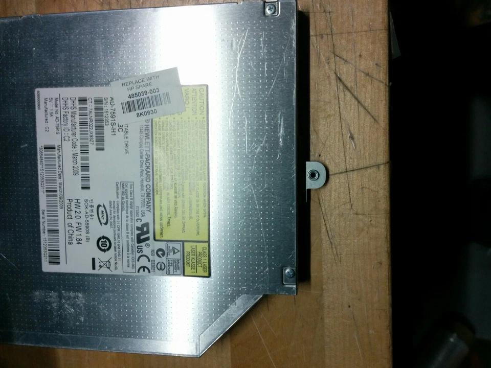 HP Compaq Presario CQ50 Laptop AD-7581S DVD/CD Rewritable Drive- 485039-003 - Image 2 of 3