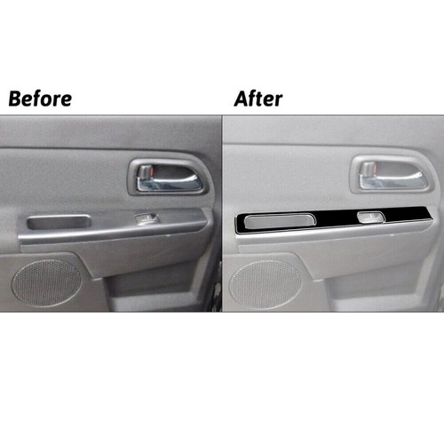Gloss Black Rear Door Door Control Cover For Colorado 2004-12/Canyon 2005-12 - Picture 7 of 10