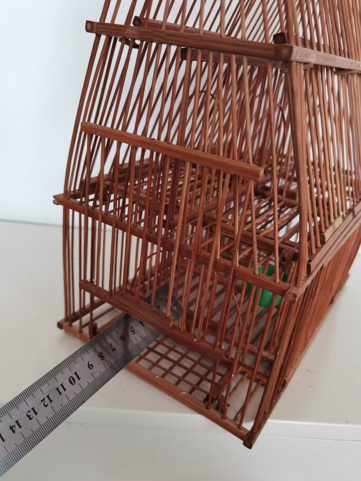 New 6Door Bambo Birdcage Repeating Trap Cage for Birds Catch Birds