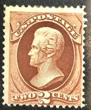 Scott US #146 1870 Bank Note / Red Brown Perf 12 / Mint Hinge Remnant MHR Hi Val