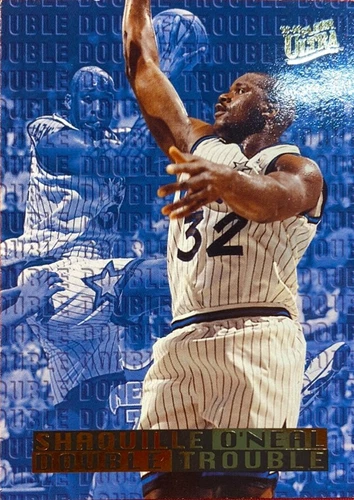 1995 Ultra Double Trouble#6 Shaquille O'Neal Double Trouble Gold Medallion