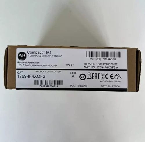 1PC New Sealed AB 1769-IF4XOF2 SER A CompactLogix 6 Pt A/I and A/O Module - Picture 2 of 4
