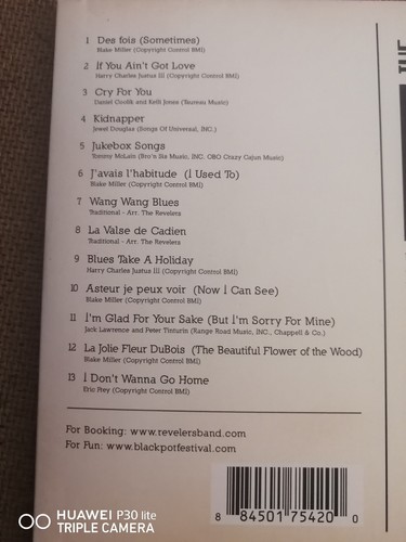 Revelers CD "Revelers" 2012 Self Released Lafayette Louisiana CAJUN - Picture 4 of 4