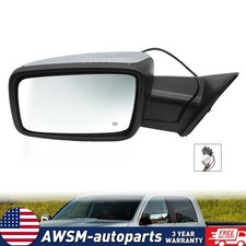 Left Chrome For 2013-2019 Dodge Ram 1500 Power Heatedled Signal Side Mirror