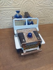 Vintage Japanese Tin Plate Police Patrol Jeep