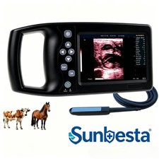 Vet Ultrasound Machine with Rectal Linear Probe for Cattle Horses & Livestock