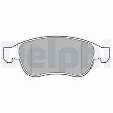 DELPHI LP3588 Kit de plaquettes de frein, frein à disque pour FIAT,JEEP