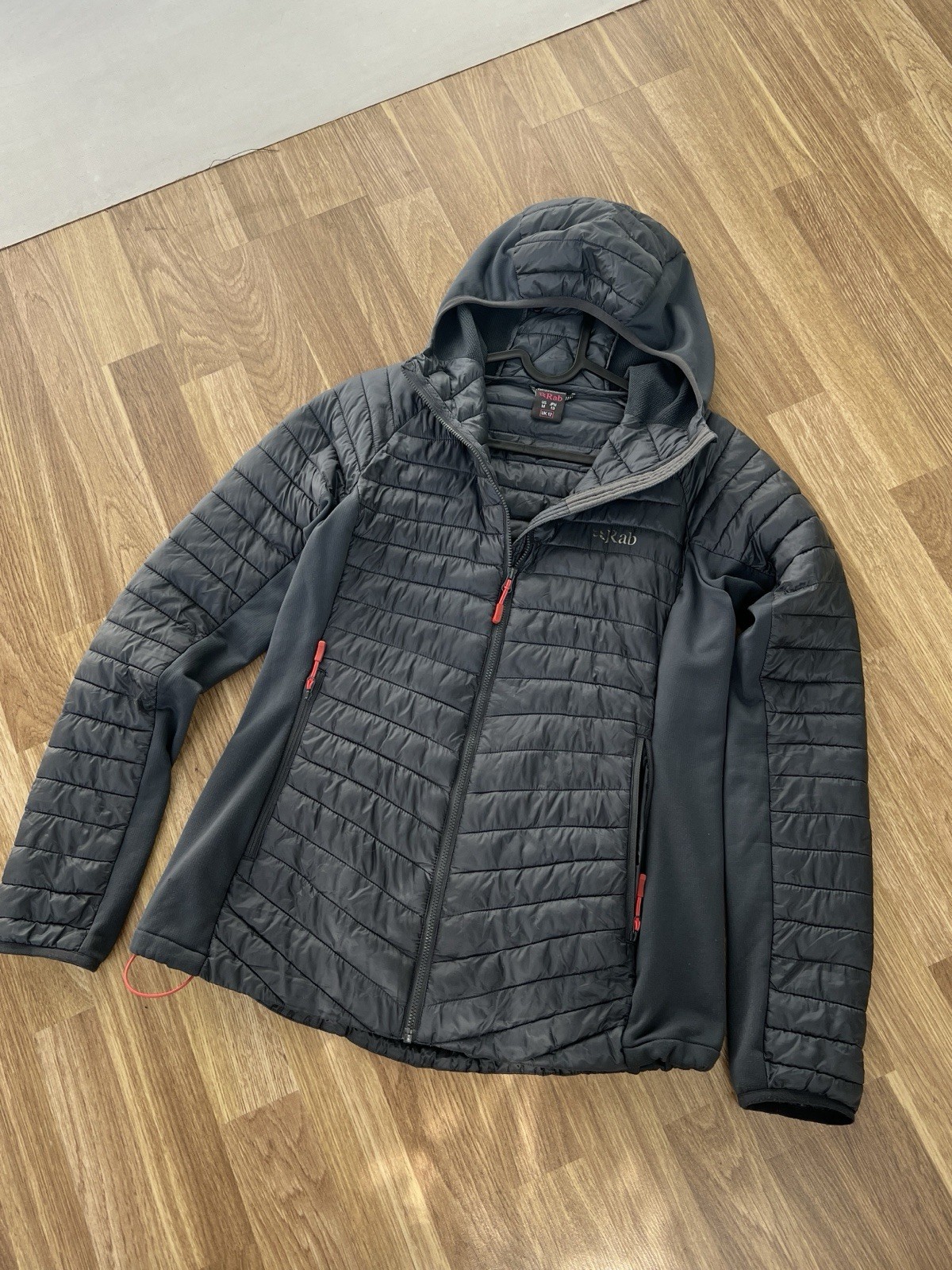 Sudadera con capucha RAB Cirrus Flex para mujer QIO-34 talla UK12