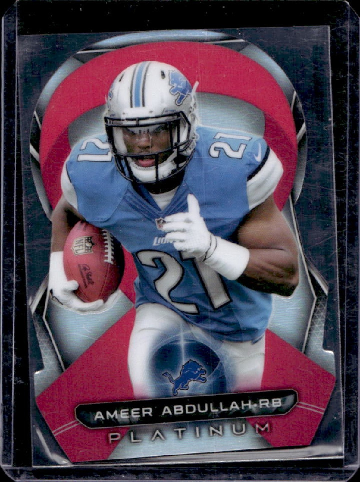 Ameer Abdullah Topps Platinum Bca Die-Cut Ribbon #AA Base