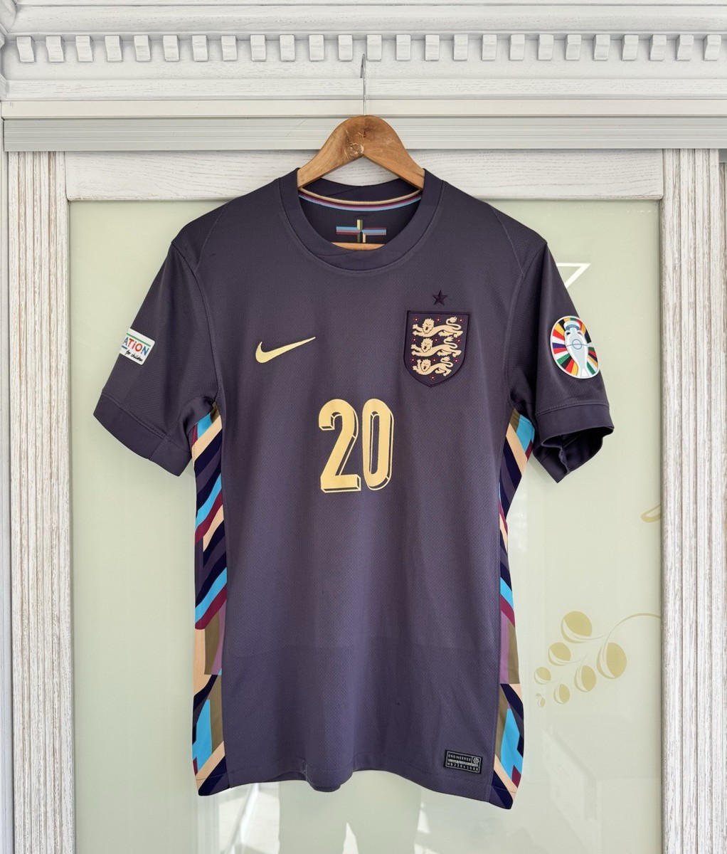 Bowen #20 England 2024-2025 Euro Away Soccer Jersey Football Kit