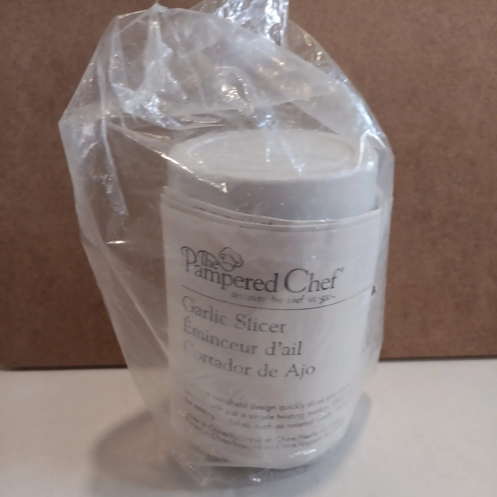 Pampered Chef Garlic Slicer #1113 Off-White (1 New/ Sealed Bag)