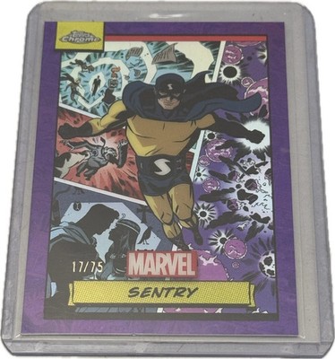 2024 Topps Chrome Marvel Sentry Purple Refractor /75 #167