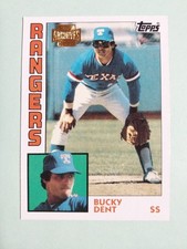 Bucky Dent 2001 Topps Archives Reprint #405 Texas Rangers 