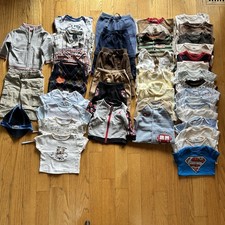 Boys 3-6 month Clothing Lot 39 Pieces Tops Pants Puma Hoodie Set Vest Sleepers