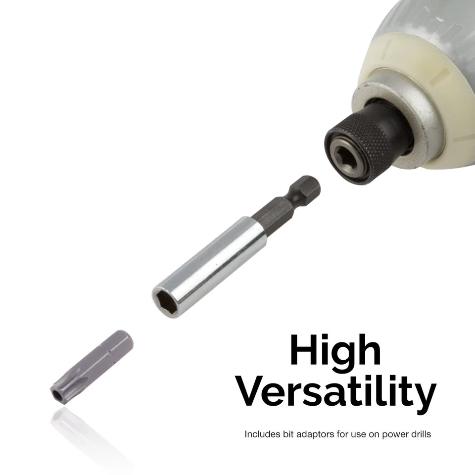 10048A Bit Set 100-Piece Set Cr-V Steel 1/4-inch Adapters Phillips Slotted He... - Image 4 of 4