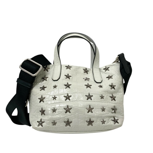 Jimmy Choo Star Stud 2WAY Shoulder Bag Ivory