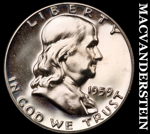 1959 Franklin Half Dollar- Silver Choice Gem Brilliant Uncirculated #i3744