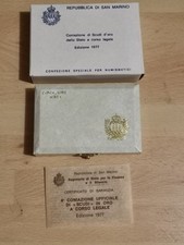 Astuccio Scudi In Oro San Marino 1977 No Monete