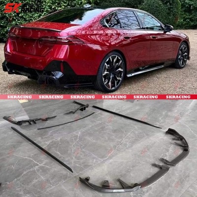 ABS Carbon Look Front Rear Lip Spoiler Wing Bodykit Fits 2024+ BMW 5 Series G60
