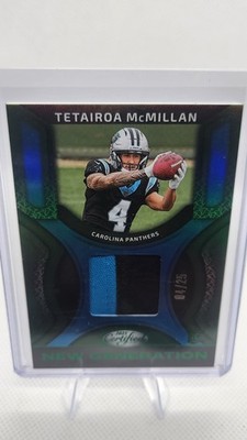 🔥 2025 Certified New Generation Tetairoa McMillan Patch RC /25 Panthers Rookie