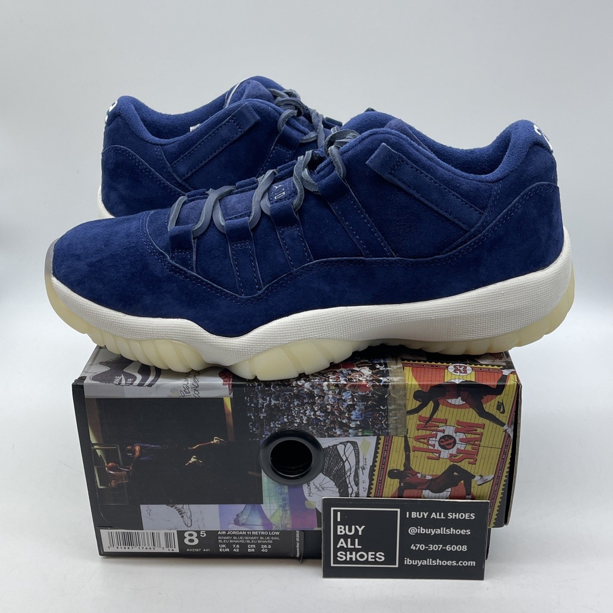 Size 8.5 - Air Jordan 11 Retro Low RE2PECT Blue Suede (AV2187-441) 191887176657| eBay