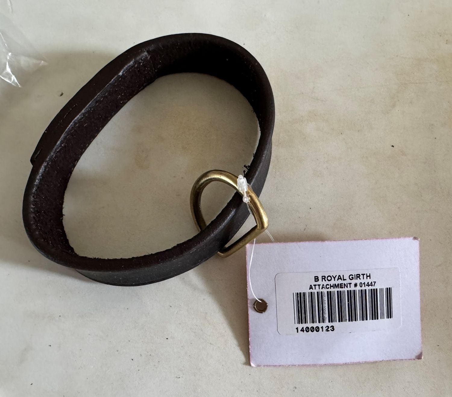 Billy Royal Detachable Leather Girth Ring Loop Training Aids Havana Brown NEW