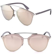CHRISTIAN DIOR REFLECTED PRISM Gray Rose Mirrored Pilot Sunglasses ReflectedP