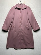 Vintage 80s Forecaster of Boston Women's M Trench Coat Woven Polyester Raincoat