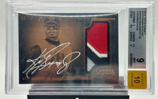 2014 Topps Dynasty KEN GRIFFEY JR. - 4 COLOR Patch Jersey Reds /10 BGS 9 AUTO 10