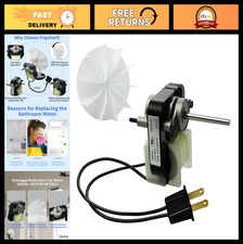Universal Bathroom Exhaust Fan Motor 50 CFM, 120V, 60Hz, 3000RPM, Quiet Ventilat