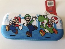 UNISEX/KIDS SUPER MARIO/LUIGI/YOSHI/TOAD MOLDED ZIP AROUND PENCIL/PEN CASE NWT