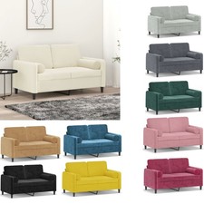 Sofa Loungesofa Polstersofa Couch Wohnzimmersofa mit Zierkissen Samt vidaXL
