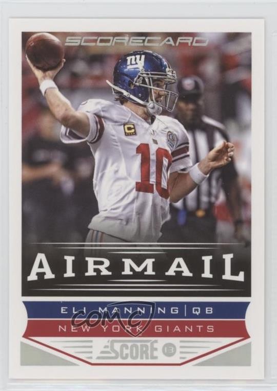2013 Score Airmail Scorecard Eli Manning #241 0u3