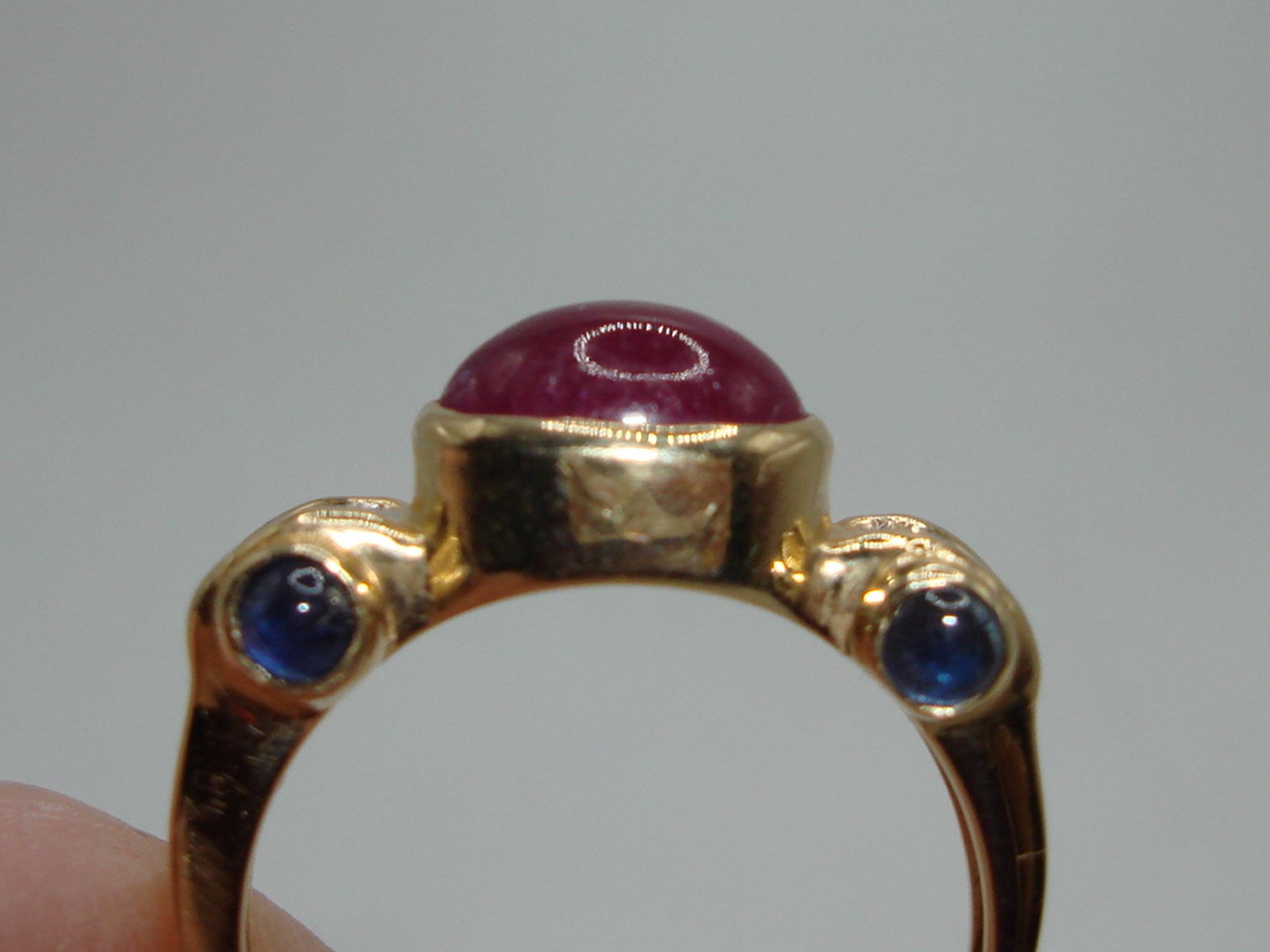 ELEGANT 14K SOLID GOLD APPROX. 2+ CTW RUBY, SAPPH… - image 6