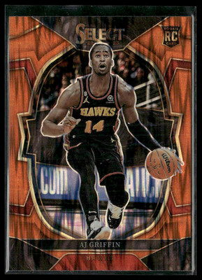 2022-23 Panini Select #88 AJ Griffin Orange Flash Prizms