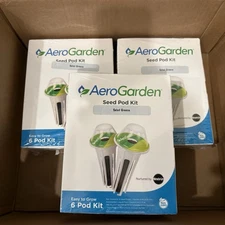 Lot Of 3 Aero Garden Seed Pod Kits Salad Greens Sealed SELL By 09/24