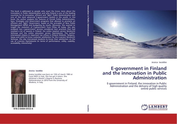 E-Government In Finland And The Innovation In Public Administration Iacobbe Buch-image