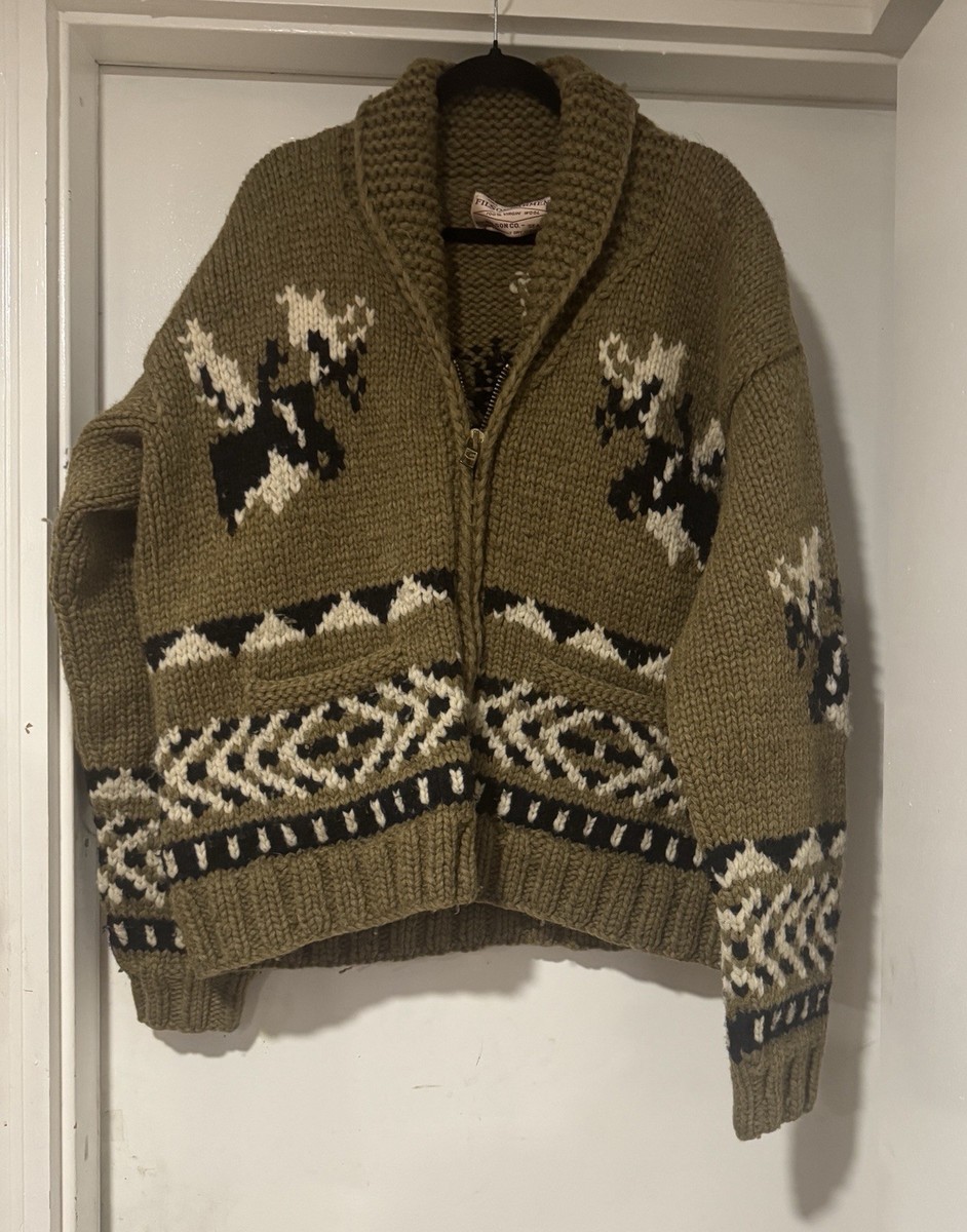 Filson Limited Edition cowichan sweater Made In Canada Moose L