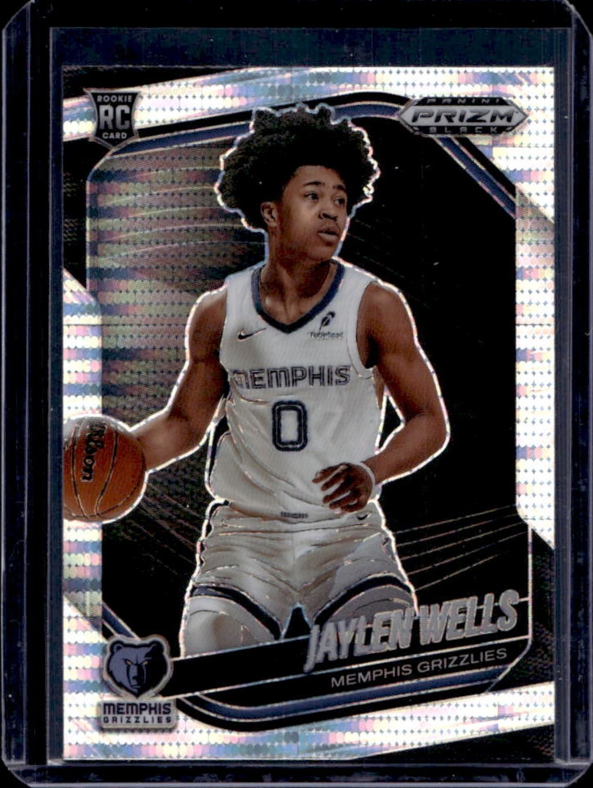 2024-25 Prizm Black Jaylen Wells RC Pulsar Prizms #34 Grizzlies