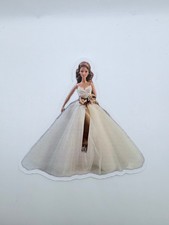 Brand New Monique Lhuillier Bridal Barbie Doll 4" by 3.75" Sticker
