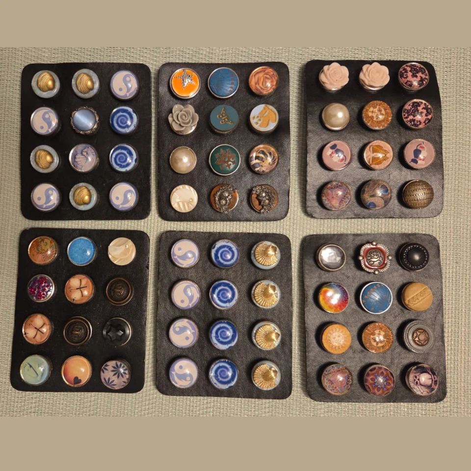 Chunk „Click Button“ Armbänder – 5x Lederarmband mit 3 Buttons – Mengenrabatt! - Bild 4 von 4