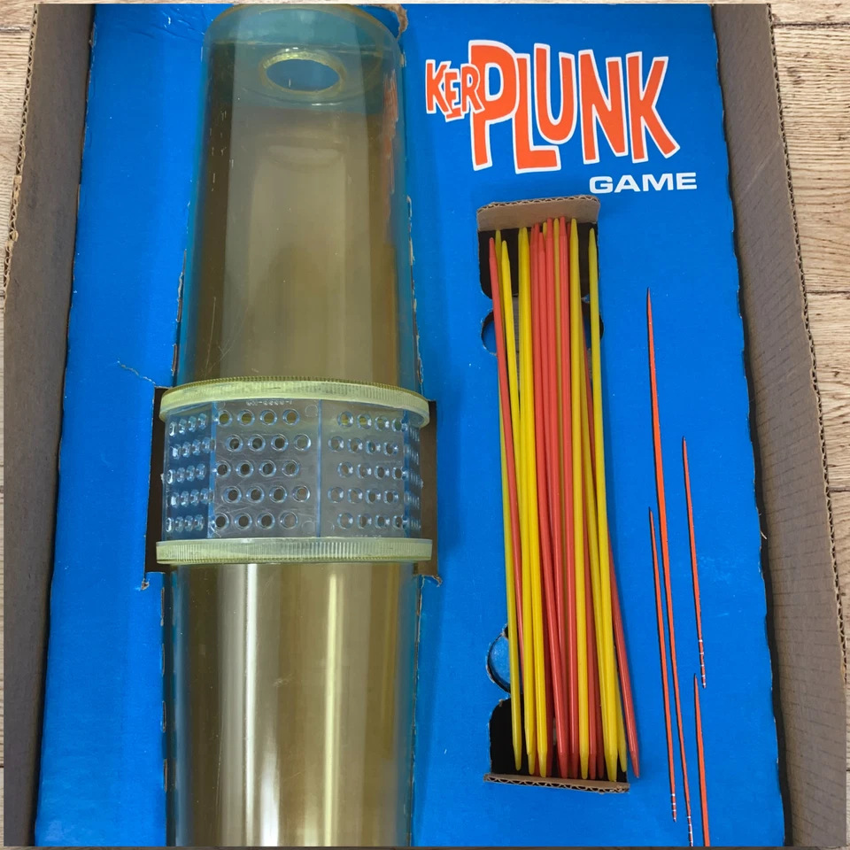 Vintage 1967 Kerplunk Family Game Ideal Toy Corp Made In USA Retro Complete Box - Image 2 of 4