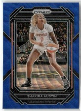 Shakira Austin 2023-24 Panini Prizm WNBA Blue Wave Washington Mystics #70
